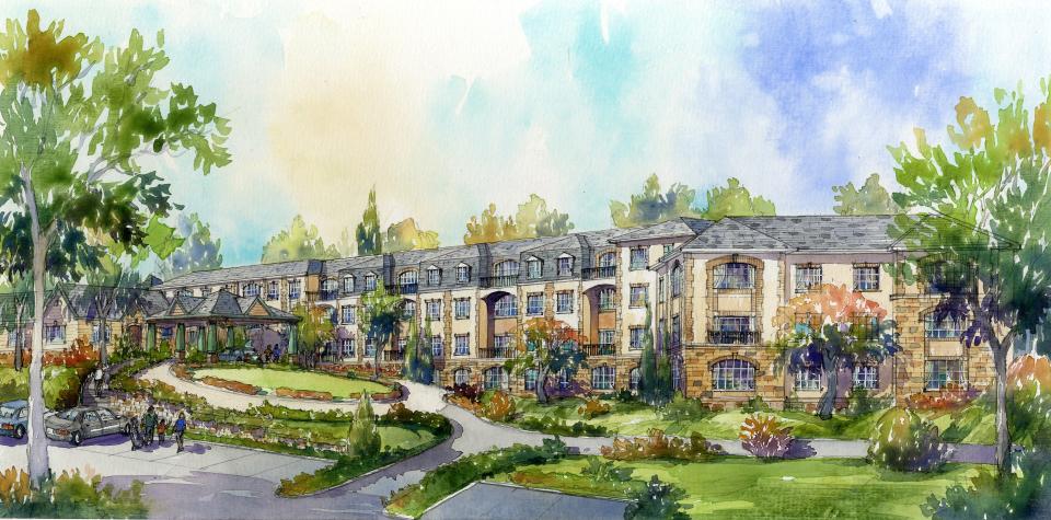 A rendering of the proposed Hampshire Country Club condominium development would include underground parking.