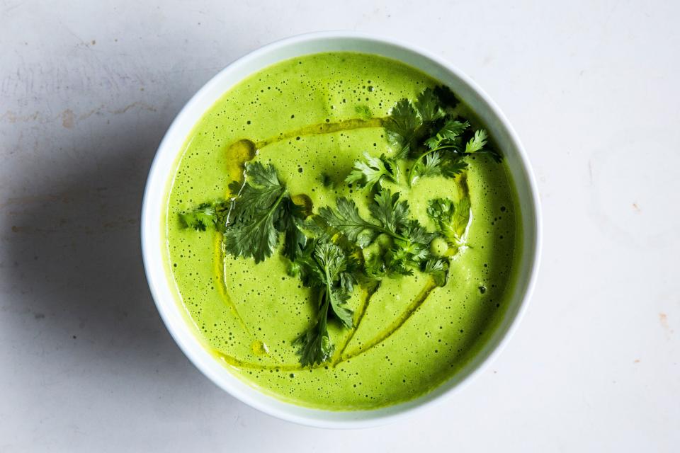 Cucumber-Tomatillo Gazpacho