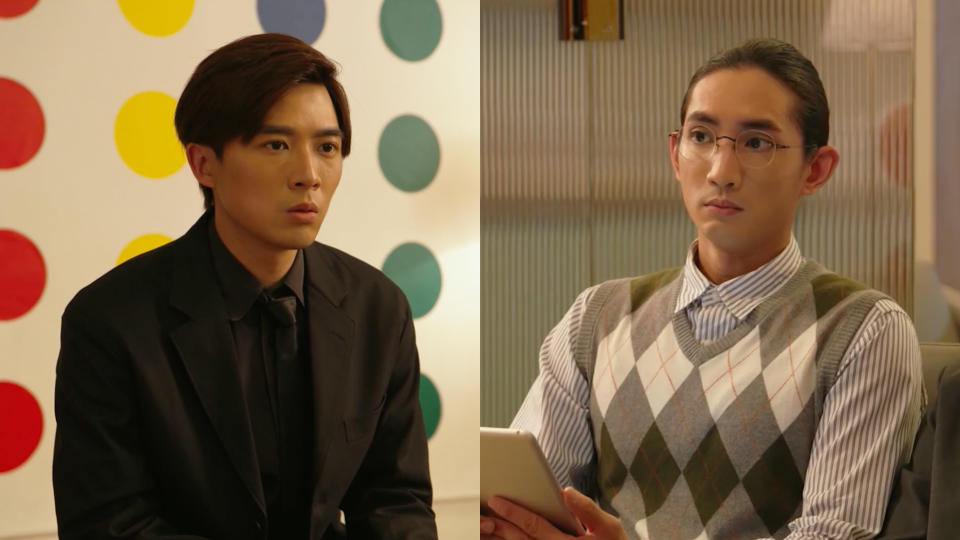Frankie Chan (left) as Never, and Lokman Yeung as Tony in In Geek We Trust. (Screenshot: Viu)