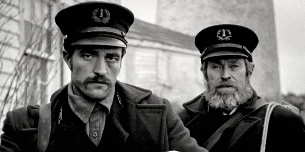 Robert Pattinson and Willem Dafoe in The Lighthouse