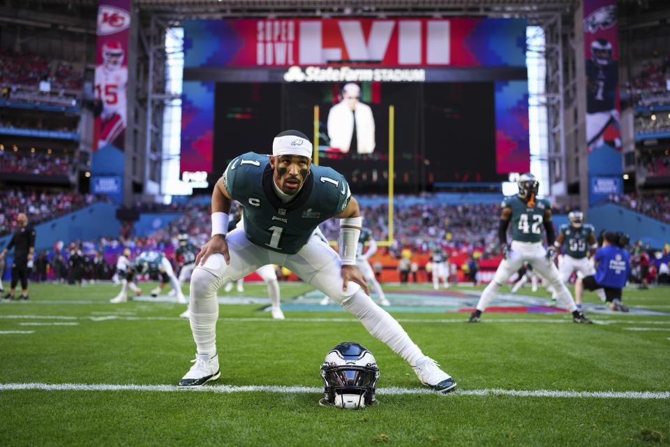 Jalen Hurts is coming off a fantastic season for the Philadelphia Eagles. (Photo by Cooper Neill/Getty Images)
