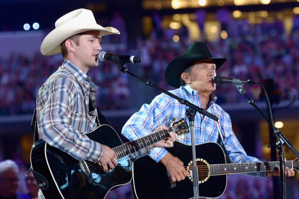 George Strait and Bubba Strait