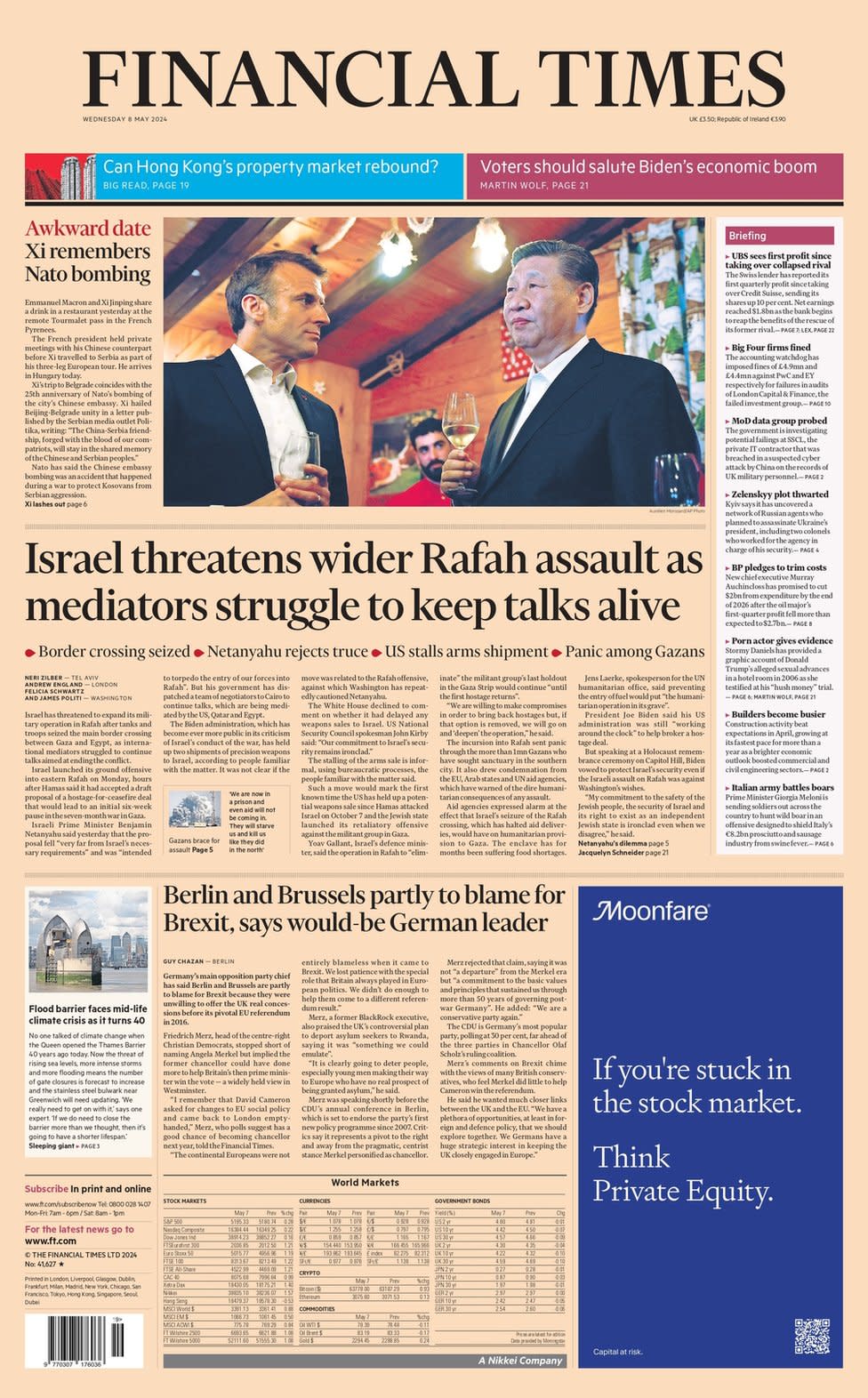 FT front page