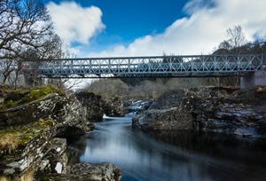 Mabey Bridge at Glen Orchy Scotland - Image Copyright FLS