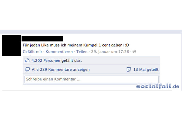 Social Fail, Peinliche Facebook-Posts