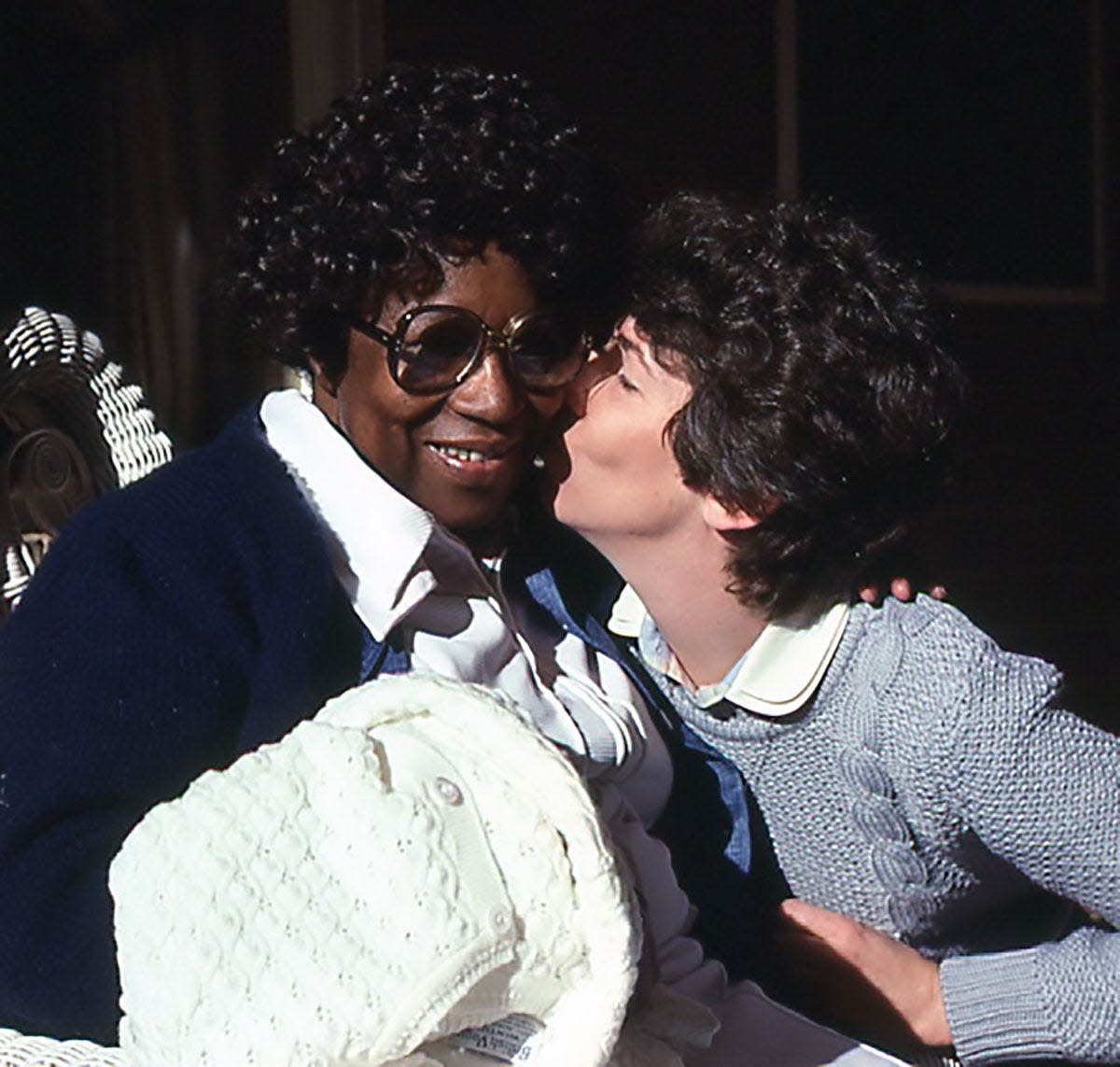 Charlotte author Judy Kurtz Goldman (right) is the author of the poignant memoir "Child," about her family's longtime housekeeper, Mattie Culp (left).