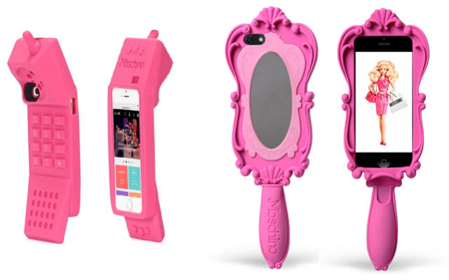 Moschino Pink Rubber Mirror iPhone 5 Case Moschino