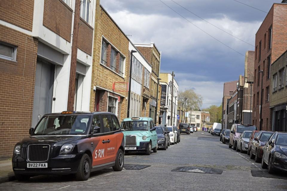 Vyner Street  is lined with black cabs in various states of repair (Daniel Lynch)