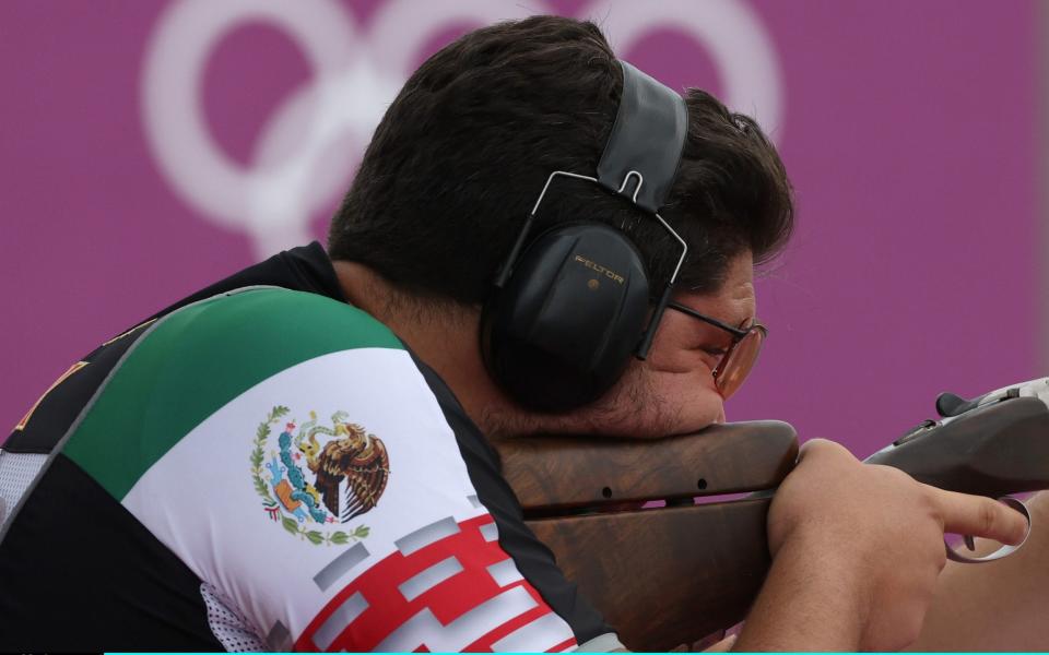 Jorge Martin Orozco Diaz of Team Mexico during Trap Men's Qualification on day five of the Tokyo 2020 Olympic Games at Asaka Shooting Range on July 28, 2021 in Asaka, Saitama, Japan - Getty Images AsiaPac /Getty Images AsiaPac 