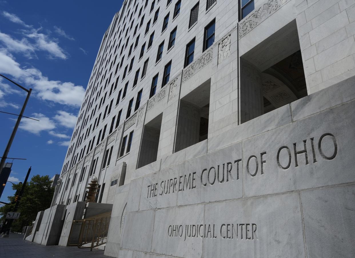 July 1, 2024; Columbus, Ohio, USA; The Ohio Supreme Court building, 65 S. Front St., in downtown Columbus, Ohio.