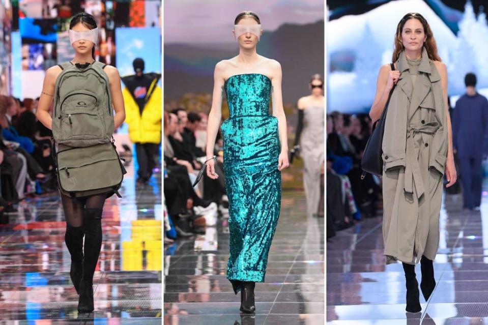 Unconventional styles and mind-bending spectacles are par for the course at Balenciaga — fancy a bespoke backpack? Images: Getty Images