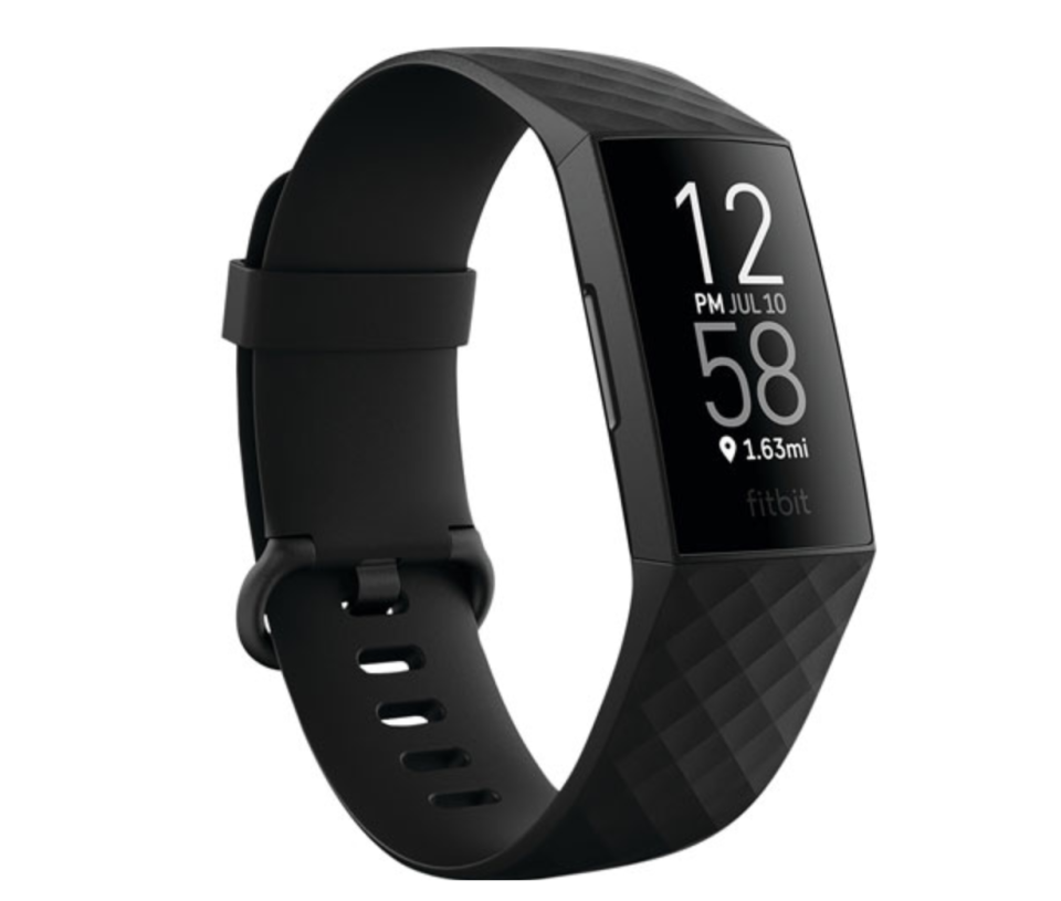 Fitbit Charge 4 Fitness Tracker with Heart Rate Monitor. Image via Best Buy.