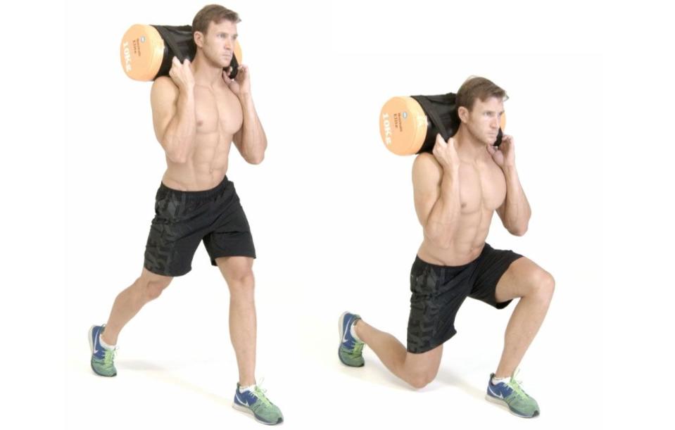 sandbag lunge