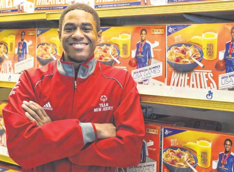 Michael Reed of the Somerset section of Franklin Township, appeared on the Wheaties box honoring the Special Olympics’ 2014 USA Games.