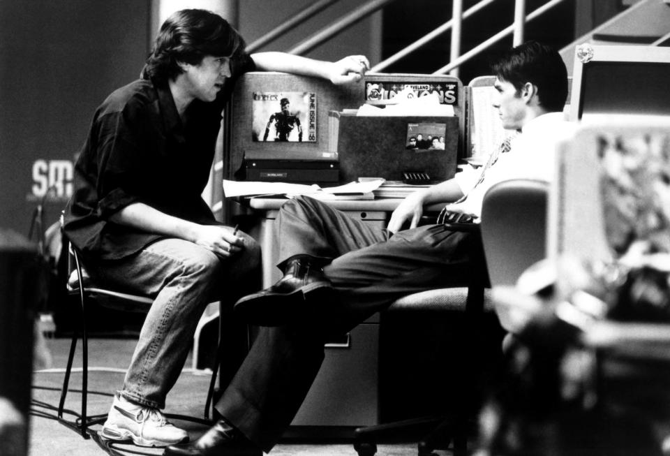 With Cameron Crowe on the set of Jerry Maguire. - Credit: TriStar Pictures/ Courtesy Everett Collection