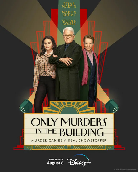 Only Murders in the Building season 3 arrives on 8 August 2023. (Disney)