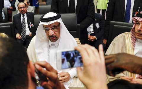 Khalid Al-Falih, Saudi Arabia's energy and industry minister - Credit: Stefan Wermuth/Bloomberg