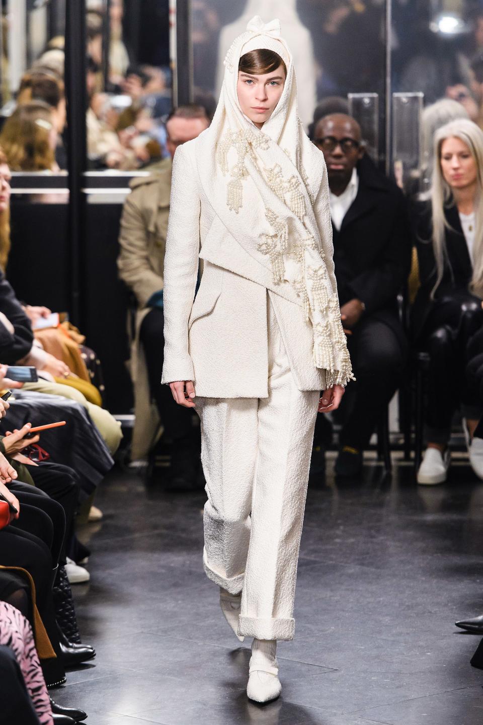 You can skip the hassle of making bridal appointments or ordering a made-to-measure gown by shopping these ivory dresses and cream suits straight from the Fall runways.