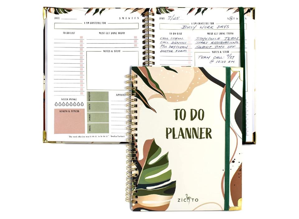 Easily organize and manage your busy schedule with this simplified planner. (Source: Amazon)