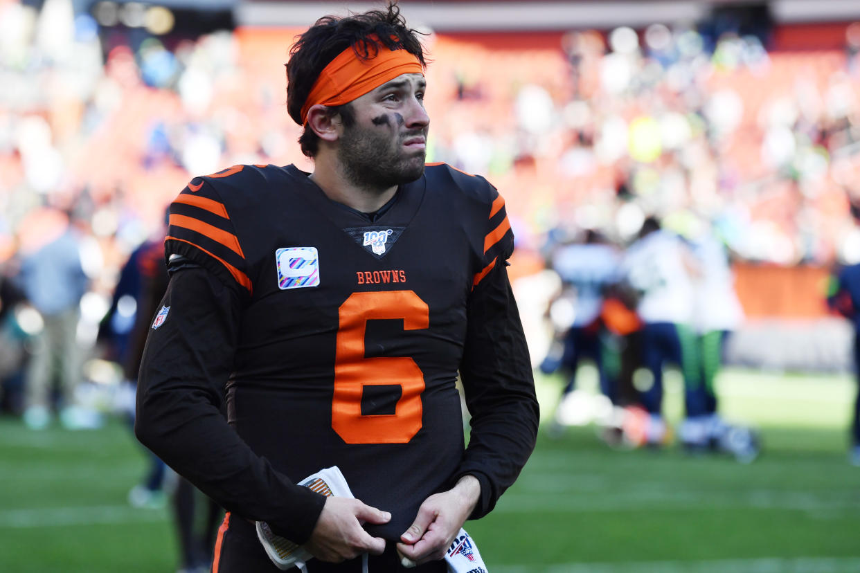 Even if Baker Mayfield is right about a missed call, his gripes amounts to grasping at straws in a spiraling Browns season. (Reuters)