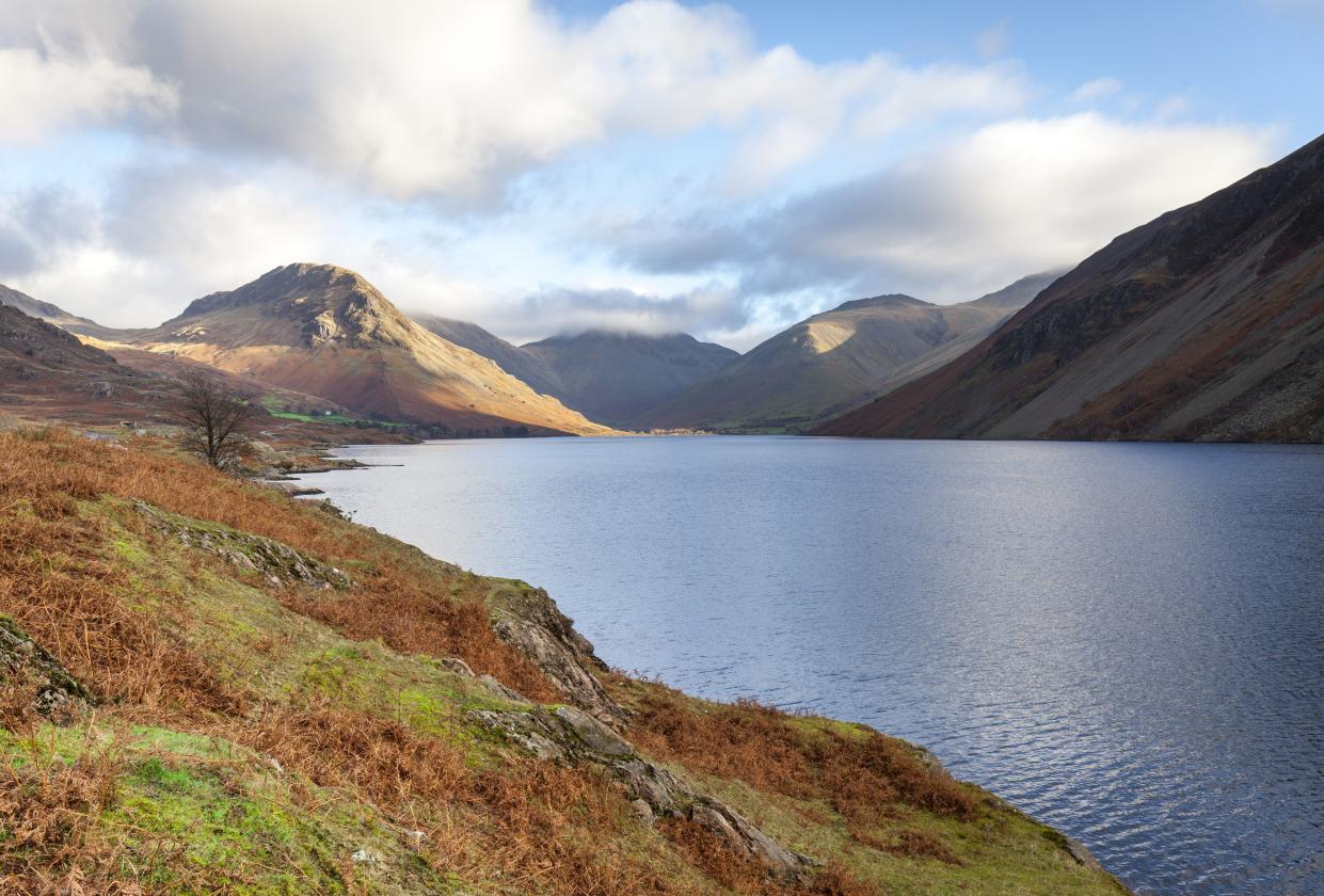 The stoned walkers were picked up on Scafell in the Lake District (Rex)