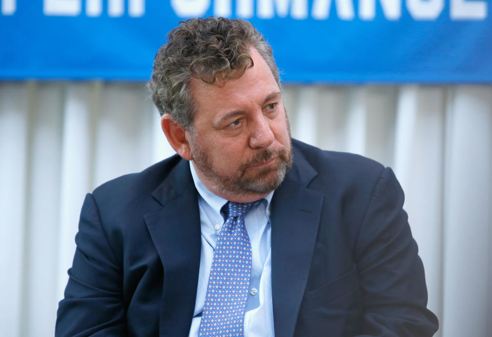 James Dolan has reportedly retaliated to a personal attack by a radio personality by cutting off Knicks, Rangers access to her employer. (Getty)