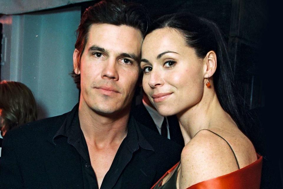 <p>Bei/Shutterstock</p> Josh Brolin and Minnie Driver in April 2000