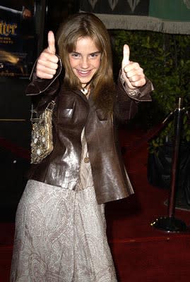 Emma Watson at the Hollywood premiere of Warner Brothers' Harry Potter and The Chamber of Secrets