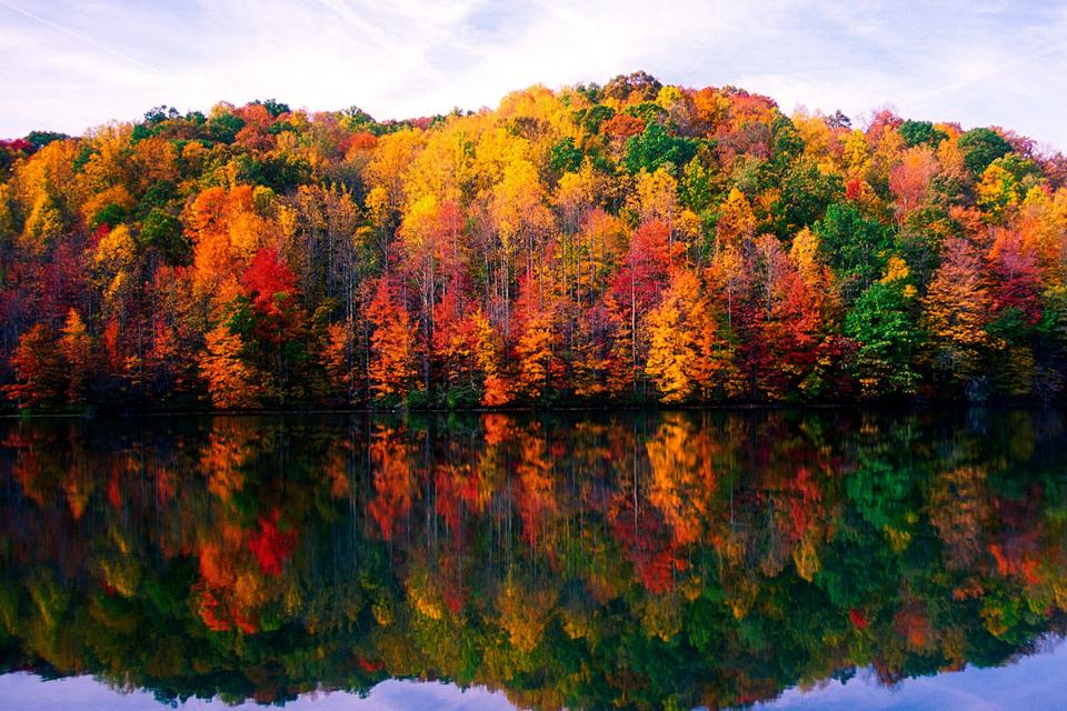 Plum Orchard Lake in the fall