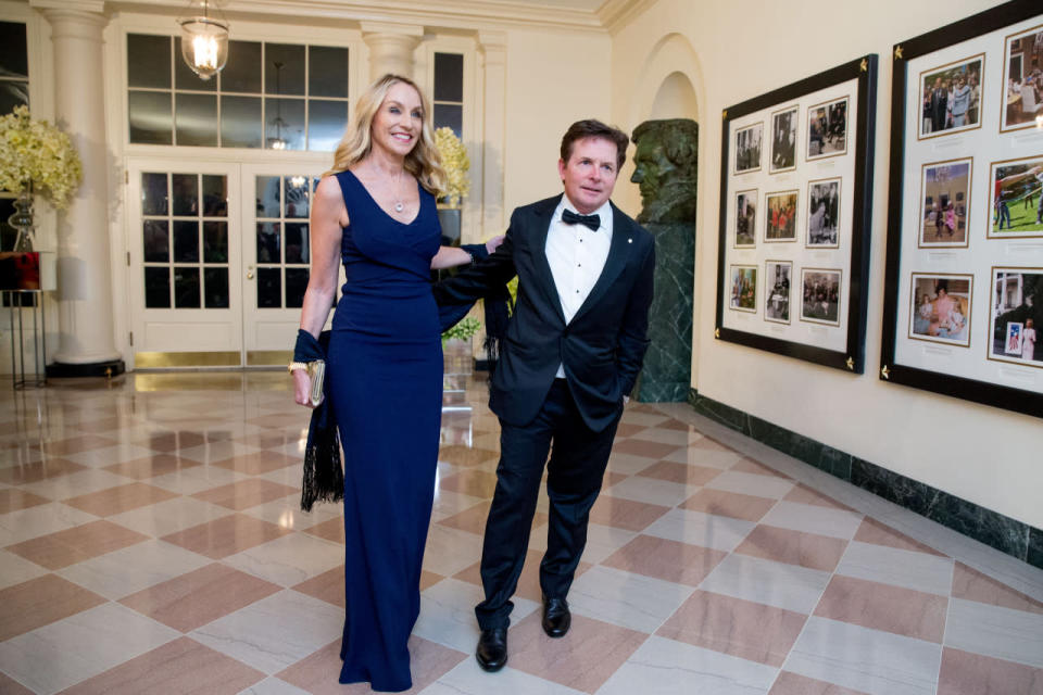 Michael J. Fox and his wife, Tracy Pollan 