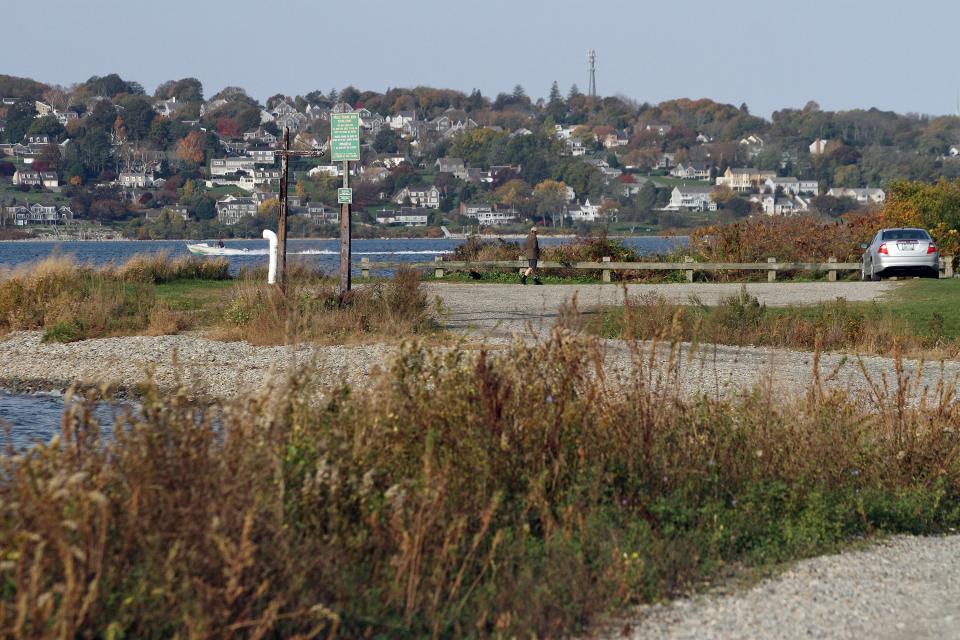 Sapowet Beach in Tiverton is a secluded, state-owned strand known for its coarse, rocky sand. There are no facilities or lifeguards, and parking is limited.