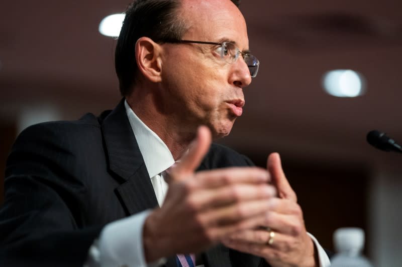 Rosenstein testifies in Republican-led Senate Trump-Russia probe