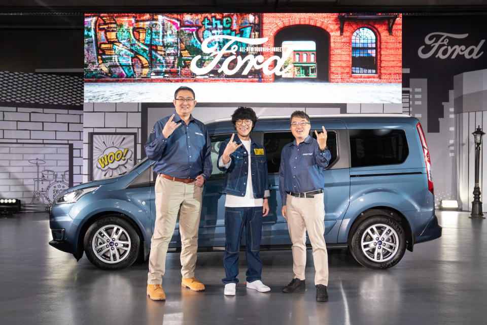 圖左起福特六和汽車總裁 邴兆齊、盧廣仲、福特六和汽車營銷服務處副總經理 蘇嘉明。