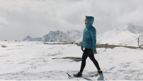 Jordyn Read walks on top of Whistler Mountain