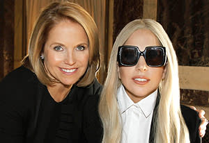 Katie Couric and Lady Gaga | Photo Credits: Lou Rocco/ABC