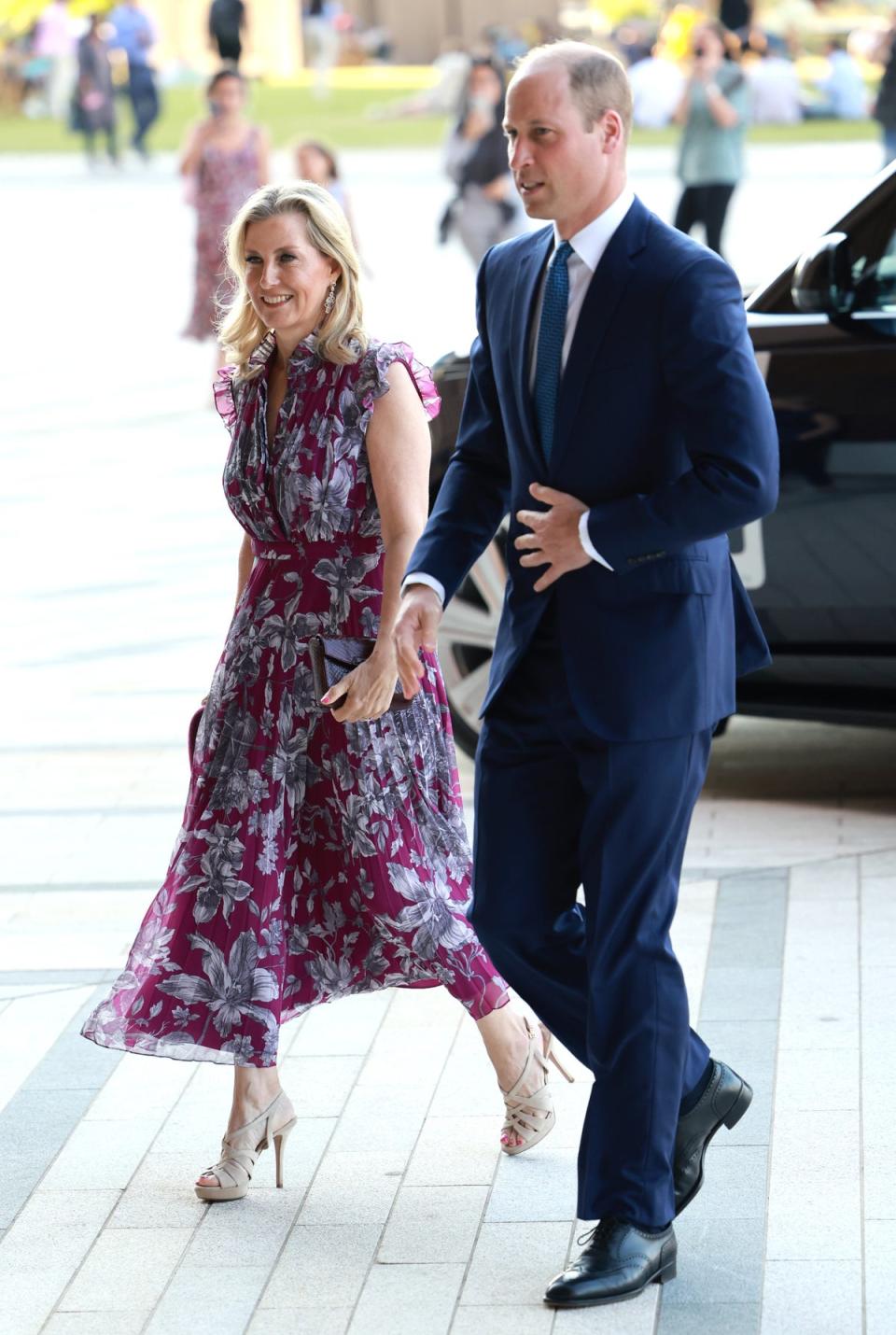 Sophie, Duchess of Edinburgh and Prince William, Prince of Wales attend a private screening of 