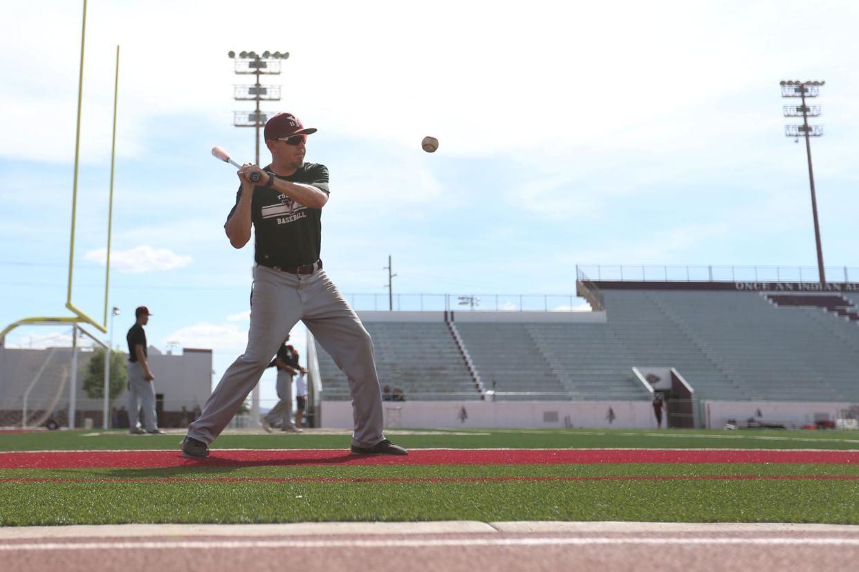 Ysleta baseball coach Rene Solis saw his team win Wednesday at El Paso High in Game 1 of the Class 5A, bidistrict round of the playoffs.