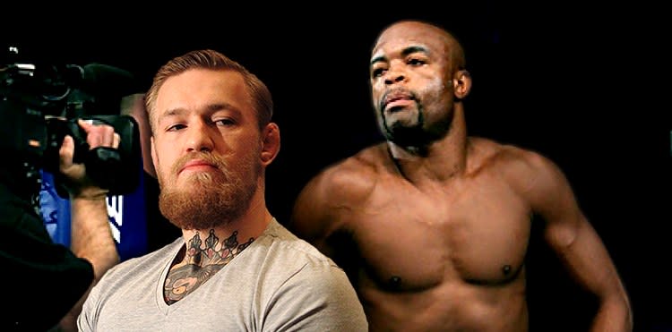 UFC fighters Conor McGregor and Anderson Silva