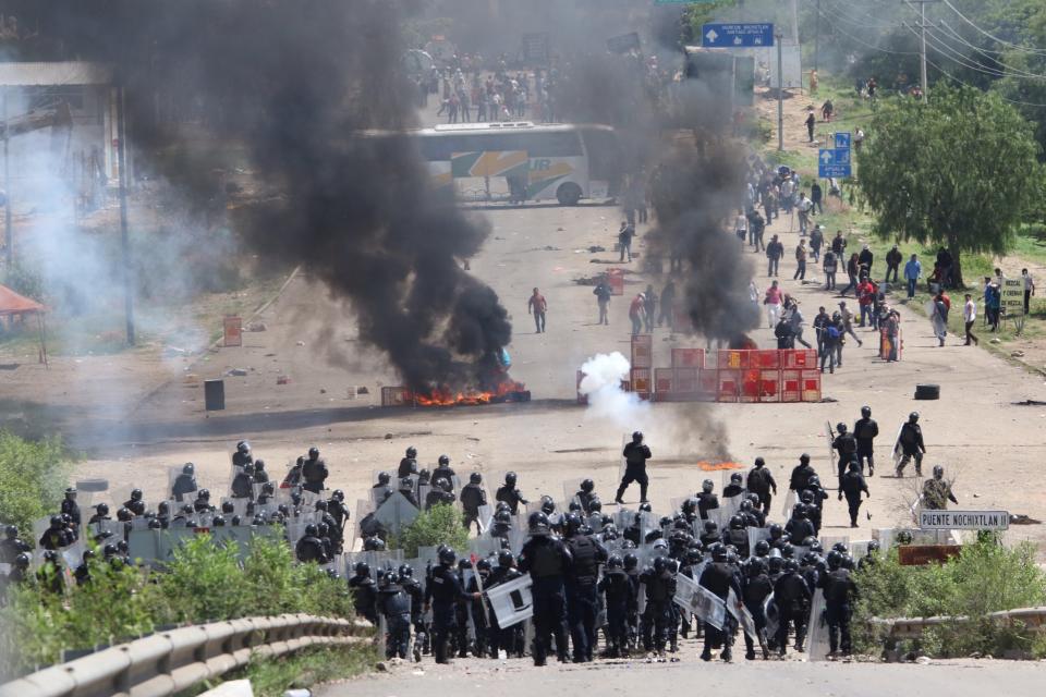 Deadly clash between Mexican police and protesting teachers