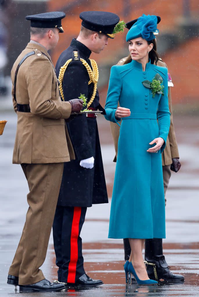 the prince and princess of wales attend the 2023 st patrick's day parade