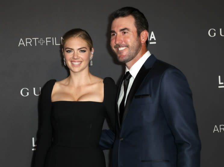 Kate Upton is still upset Justin Verlander lost out on the Cy Young award. (Getty Images/David Livingston)