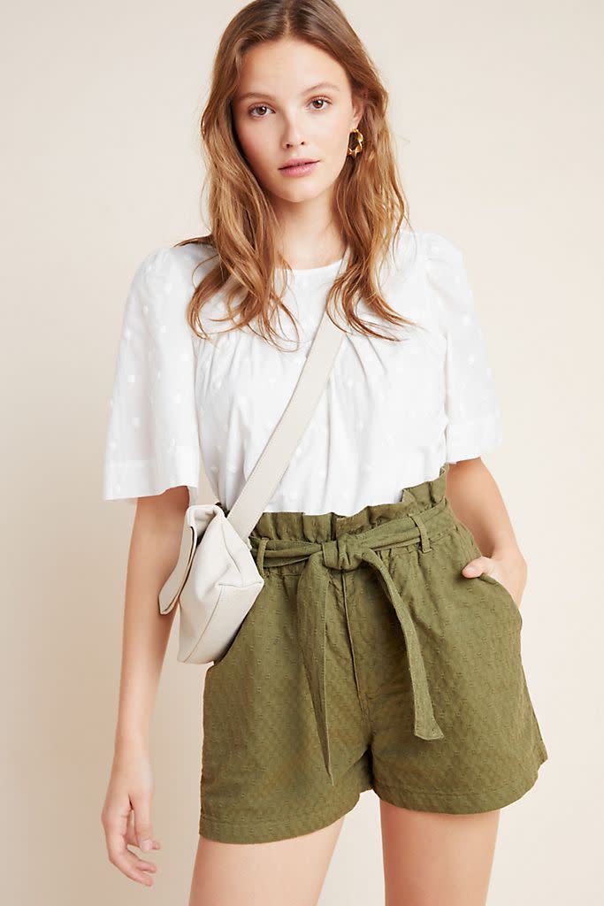 Rhys Textured Paperbag Shorts  