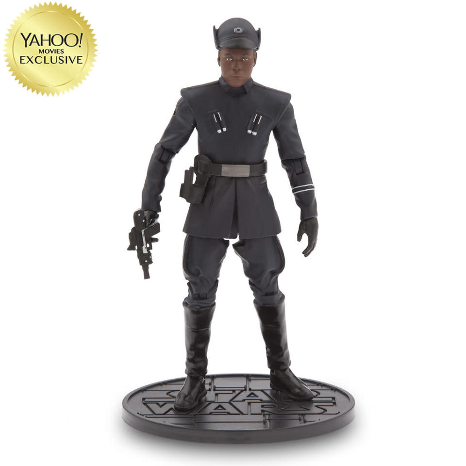 <p>In the grand <em>Star Wars</em> tradition, the reformed Stormtrooper goes in disguise as a First Order officer. Available Oct. 31/$26.95/DisneyStore.com (Photo: Disney Store) </p>