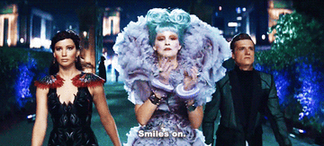 Elizabeth Banks as Effie Trinket in The Hunger Games