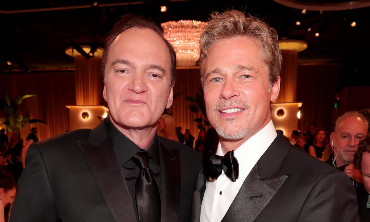 <span>Quentin Tarantino and Brad Pitt at the Golden Globe awards in 2023. The director has repeatedly said his 10th project would be his final film before retirement.</span><span>Photograph: Christopher Polk/NBC/Getty Images</span>