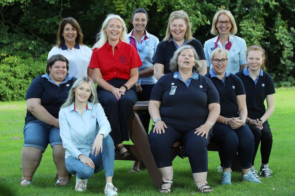 Volunteer guide leaders from Co Tyrone join the Girlguiding Ulster executive team to discuss the latest research which reveals girl’s happiness is at an all-time low. Back row, from left: Hazel Alderdice, Claire Flowers, Lynn Morrow, Helen McCullough, Debbie McDowell. Front row:  Kirsty McCartney, Milly Greer, Sarah Carroll, Elizabeth McGerrigle, Ella-Jane McCullough. Picture: Phil Smyth