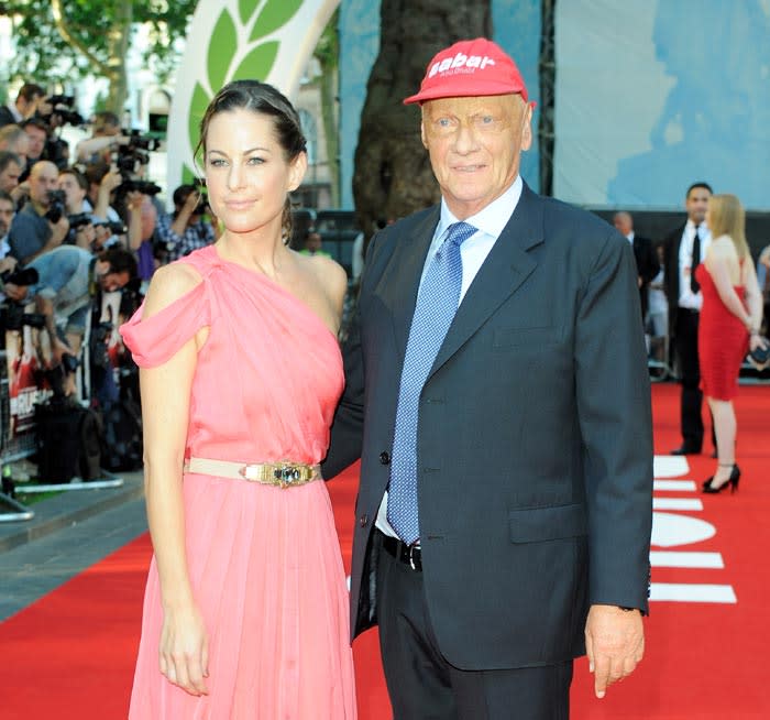 Niki Lauda y Birgit Wetzinger