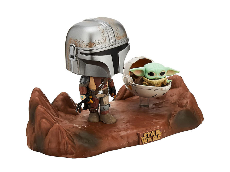 Funko Pop Mandalorian and Child Bobblehead Set