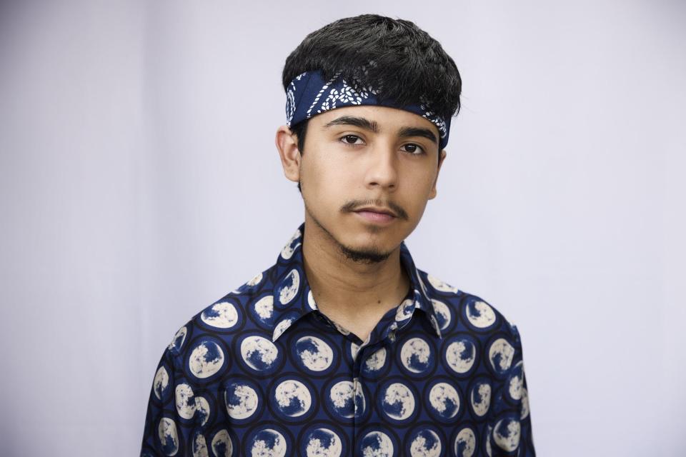 Ivan Cornejo poses for a portrait backstage of Austin City Limits festival 2023. Dave Creaney for Austin-American Statesman.