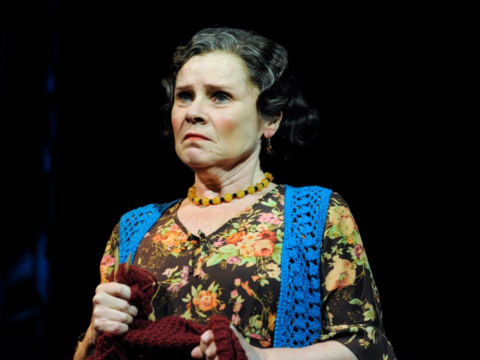 melda Staunton as Mrs Lovett in the Chichester Festival Theatre's production of Sweeney Todd -The Demon Barber of Fleet Street at the Adelphi Theatre in London.